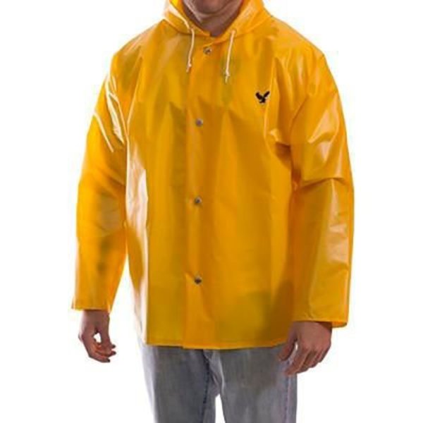 Tingley Iron Eagle® Rain Jacket, Size Men's Small, Attached Hood, Blue J22161.SM